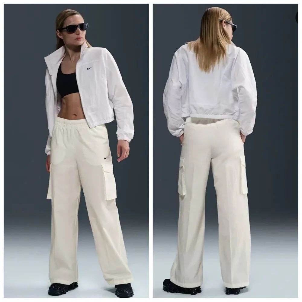 Nike Sportswear Everything Woven cargo wide leg pants sz S